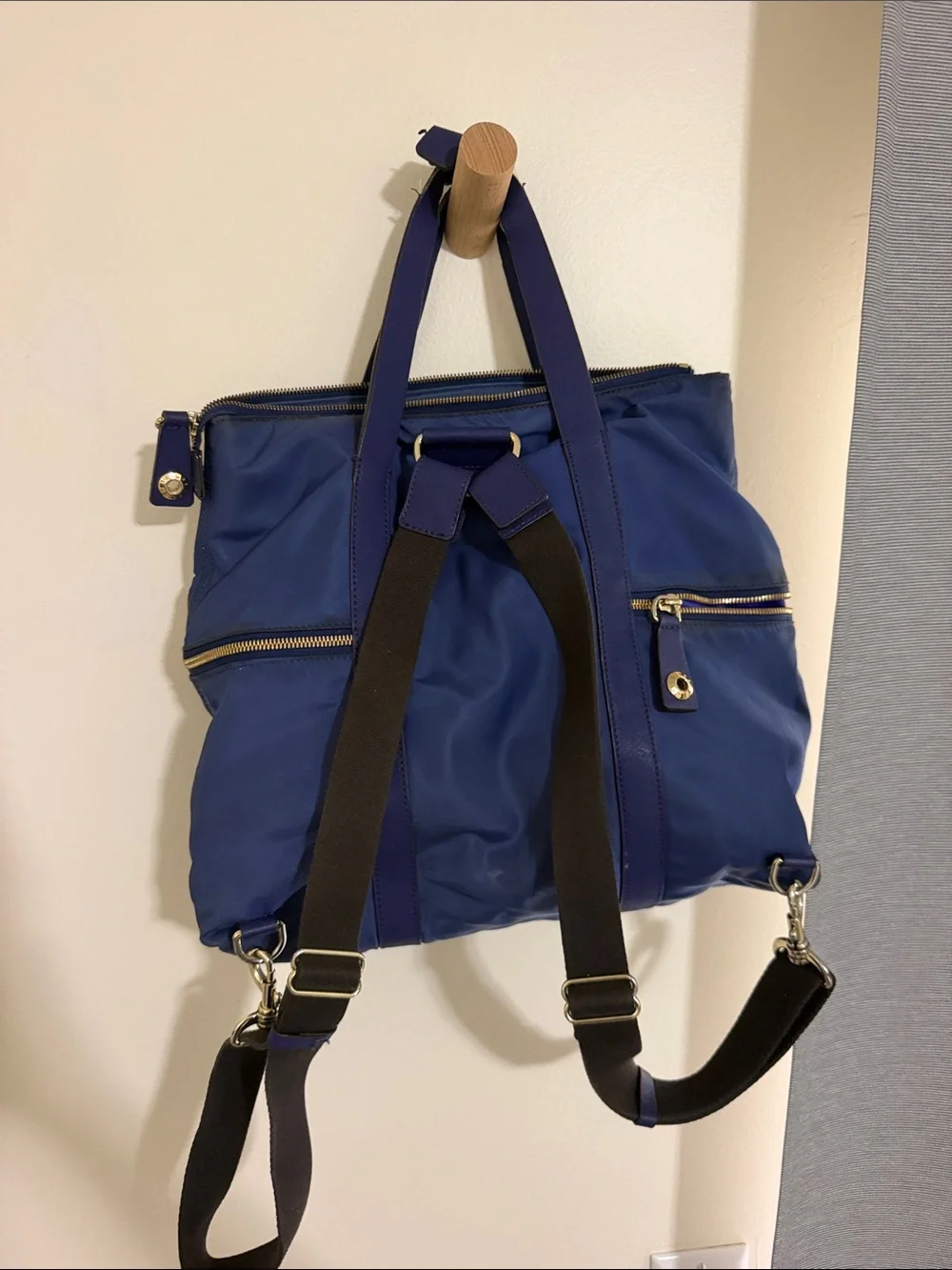 henri bendel structured navy